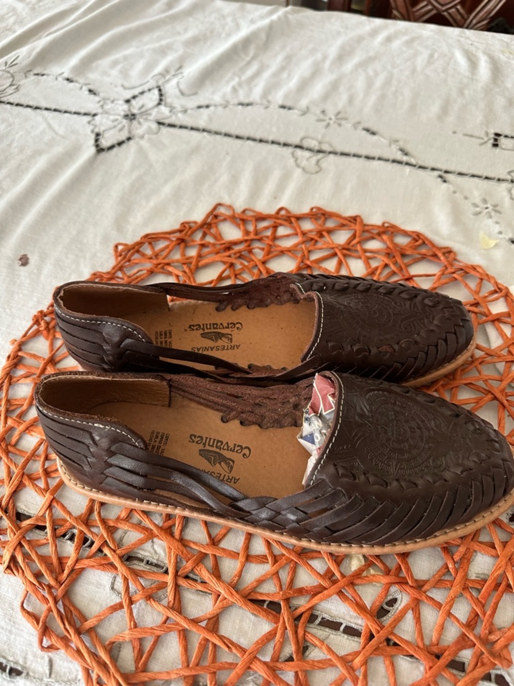 Craft Dark Brown Mexican artesanías mules - Picture 5 of 6